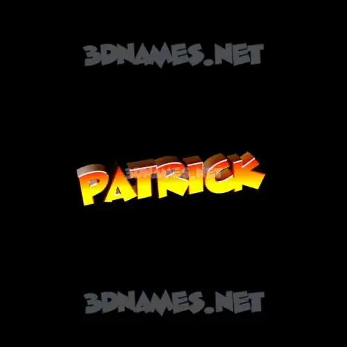 patrick in Black Background style - 3D name wallpaper patrick in Black Background style - 3D name wallpaper