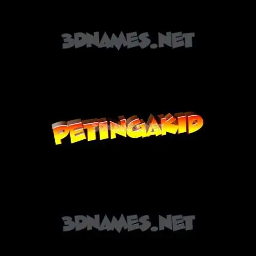 petingakid in Black Background style - 3D name wallpaper petingakid in Black Background style - 3D name wallpaper