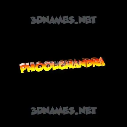 phoolchandra in Black Background style - 3D name wallpaper