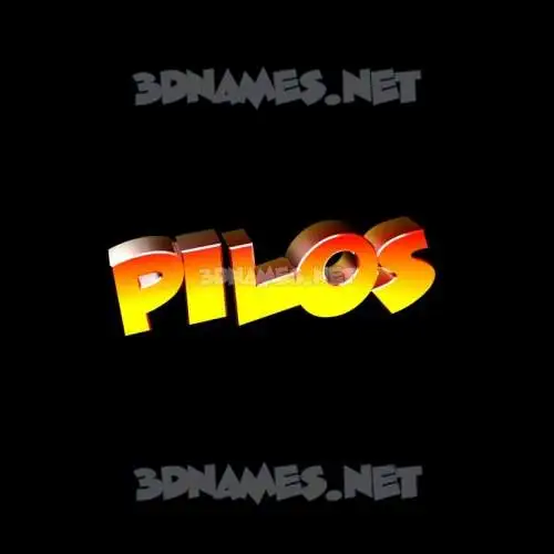 pilos in Black Background style - 3D name wallpaper pilos in Black Background style - 3D name wallpaper