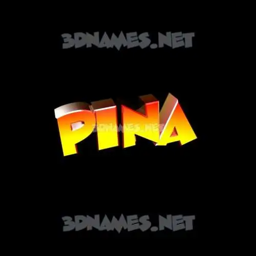 pina in Black Background style - 3D name wallpaper pina in Black Background style - 3D name wallpaper