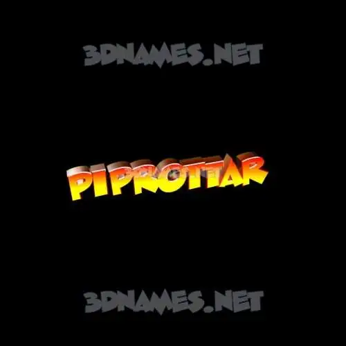 piprottar in Black Background style - 3D name wallpaper