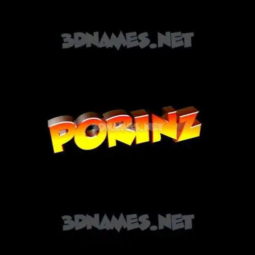 porinz in Black Background style - 3D name wallpaper porinz in Black Background style - 3D name wallpaper