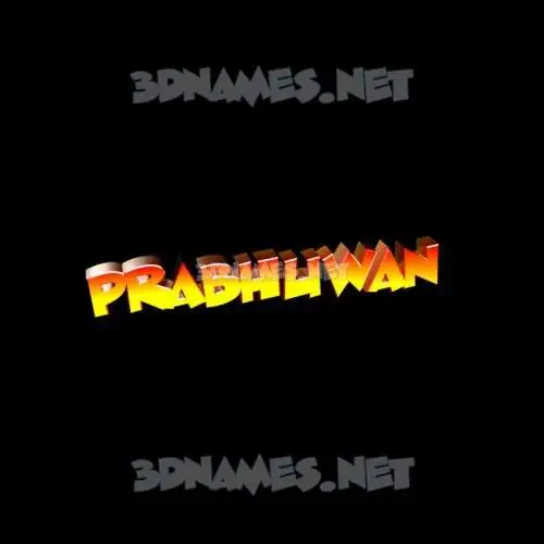 prabhuwan in Black Background style - 3D name wallpaper
