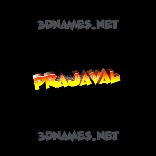 prajaval in Black Background style - 3D name wallpaper
