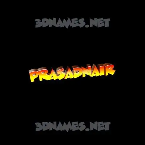 prasadnair in Black Background style - 3D name wallpaper