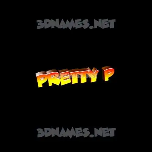 pretty p in Black Background style - 3D name wallpaper pretty p in Black Background style - 3D name wallpaper