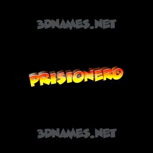 prisionero in Black Background style - 3D name wallpaper