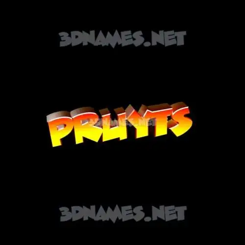 pruyts in Black Background style - 3D name wallpaper pruyts in Black Background style - 3D name wallpaper