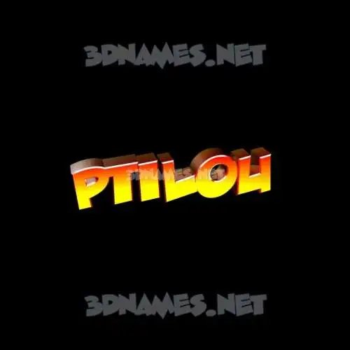 ptilou in Black Background style - 3D name wallpaper ptilou in Black Background style - 3D name wallpaper