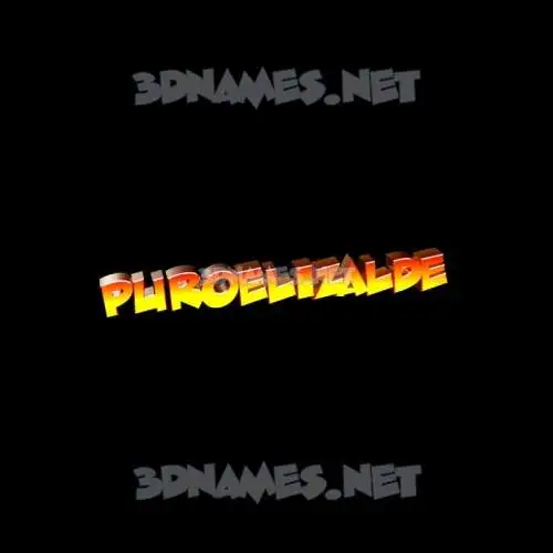 puroelizalde in Black Background style - 3D name wallpaper