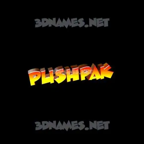 pushpak in Black Background style - 3D name wallpaper pushpak in Black Background style - 3D name wallpaper