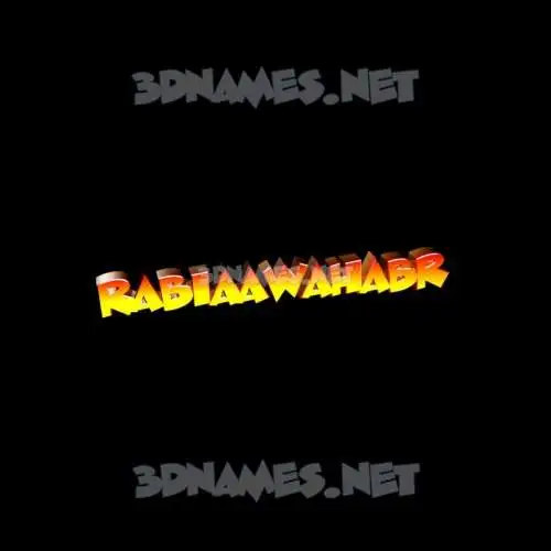 rabiaawahabr in Black Background style - 3D name wallpaper rabiaawahabr in Black Background style - 3D name wallpaper