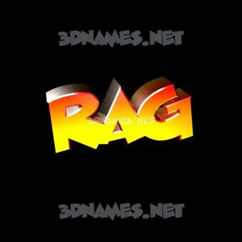 rag in Black Background style - 3D name wallpaper rag in Black Background style - 3D name wallpaper