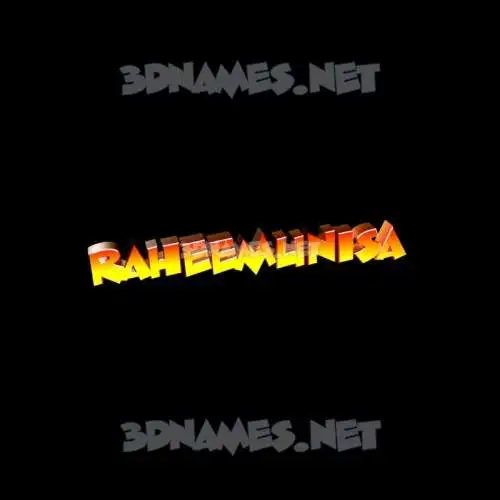 raheemunisa in Black Background style - 3D name wallpaper raheemunisa in Black Background style - 3D name wallpaper