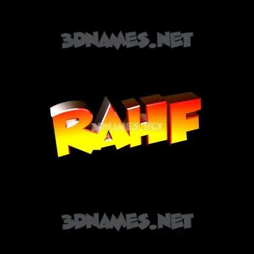 rahf in Black Background style - 3D name wallpaper rahf in Black Background style - 3D name wallpaper