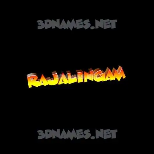 rajalingam in Black Background style - 3D name wallpaper