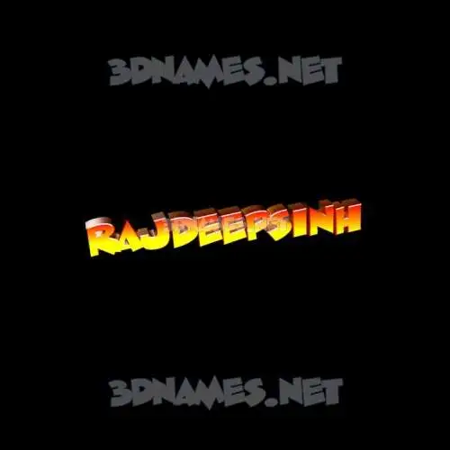 rajdeepsinh in Black Background style - 3D name wallpaper