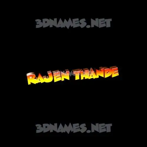 rajen thande in Black Background style - 3D name wallpaper rajen thande in Black Background style - 3D name wallpaper