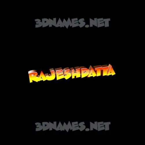 rajeshdatta in Black Background style - 3D name wallpaper