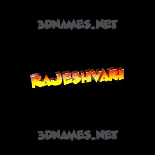 rajeshvari in Black Background style - 3D name wallpaper