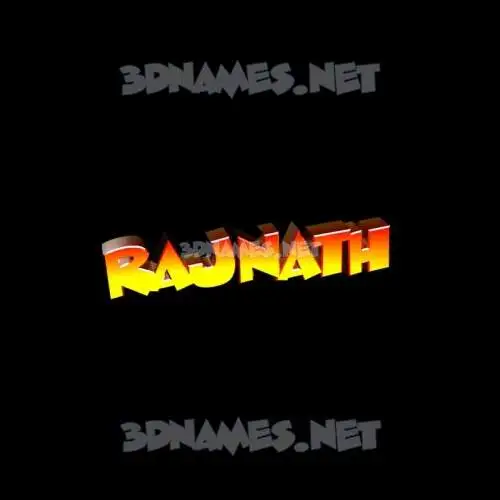 rajnath in Black Background style - 3D name wallpaper