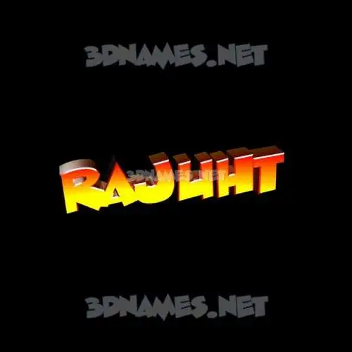 rajuht in Black Background style - 3D name wallpaper