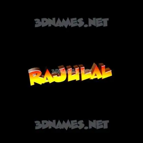 rajulal in Black Background style - 3D name wallpaper