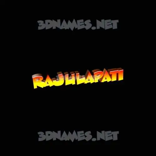 rajulapati in Black Background style - 3D name wallpaper