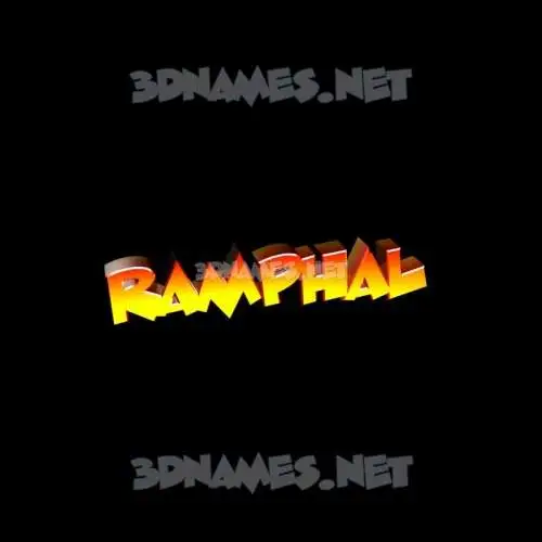 ramphal in Black Background style - 3D name wallpaper ramphal in Black Background style - 3D name wallpaper