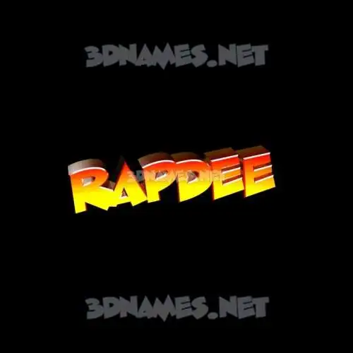 rapdee in Black Background style - 3D name wallpaper rapdee in Black Background style - 3D name wallpaper