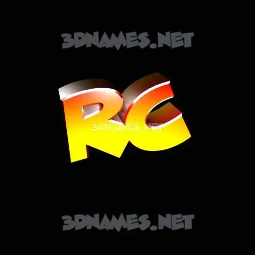 rc in Black Background style - 3D name wallpaper rc in Black Background style - 3D name wallpaper