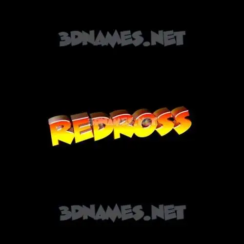 redross in Black Background style - 3D name wallpaper redross in Black Background style - 3D name wallpaper