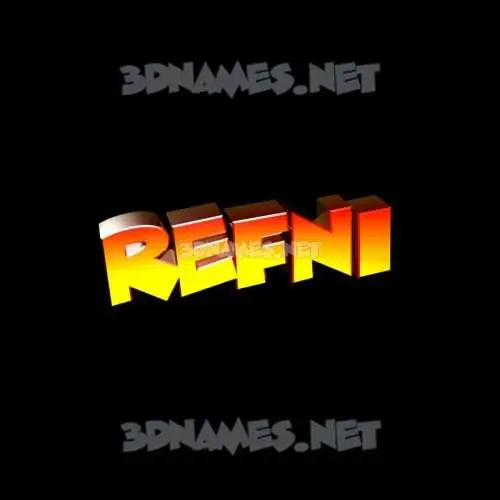 refni in Black Background style - 3D name wallpaper refni in Black Background style - 3D name wallpaper