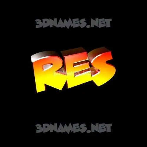 res in Black Background style - 3D name wallpaper res in Black Background style - 3D name wallpaper