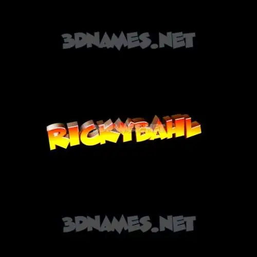 rickybahl in Black Background style - 3D name wallpaper rickybahl in Black Background style - 3D name wallpaper