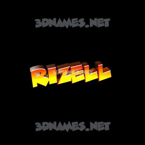 rizell in Black Background style - 3D name wallpaper rizell in Black Background style - 3D name wallpaper