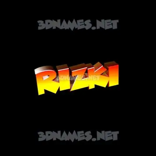 rizki in Black Background style - 3D name wallpaper rizki in Black Background style - 3D name wallpaper