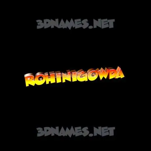 rohinigowda in Black Background style - 3D name wallpaper rohinigowda in Black Background style - 3D name wallpaper