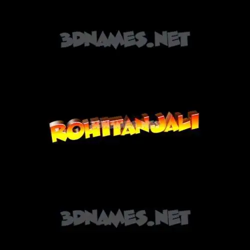 rohitanjali in Black Background style - 3D name wallpaper rohitanjali in Black Background style - 3D name wallpaper