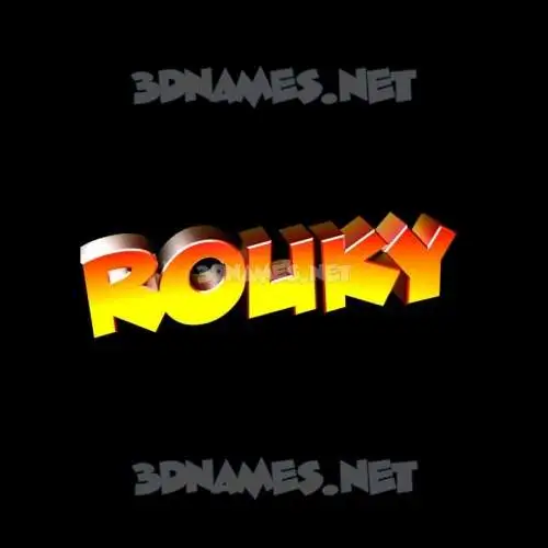 rouky in Black Background style - 3D name wallpaper rouky in Black Background style - 3D name wallpaper