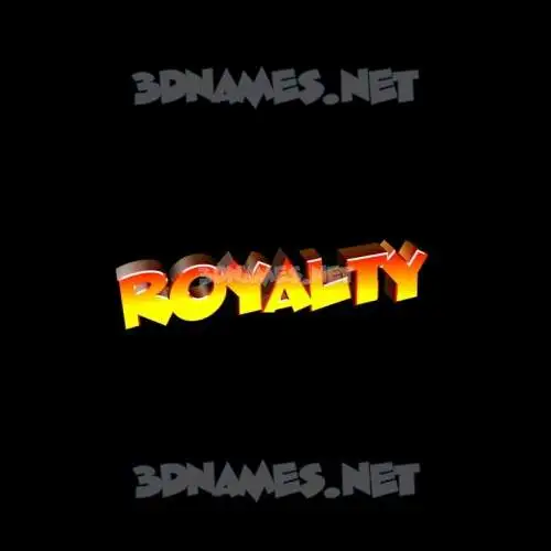 royalty in Black Background style - 3D name wallpaper royalty in Black Background style - 3D name wallpaper