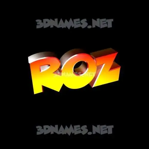 roz in Black Background style - 3D name wallpaper roz in Black Background style - 3D name wallpaper