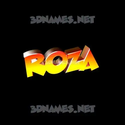 roza in Black Background style - 3D name wallpaper roza in Black Background style - 3D name wallpaper
