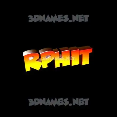 rphit in Black Background style - 3D name wallpaper rphit in Black Background style - 3D name wallpaper