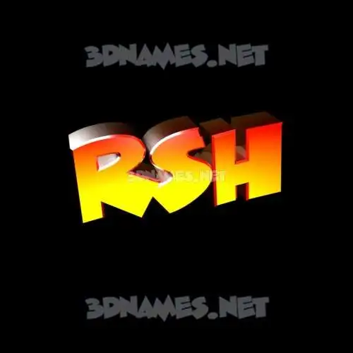 rsh in Black Background style - 3D name wallpaper rsh in Black Background style - 3D name wallpaper