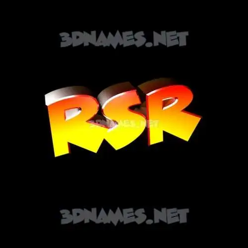 rsr in Black Background style - 3D name wallpaper rsr in Black Background style - 3D name wallpaper