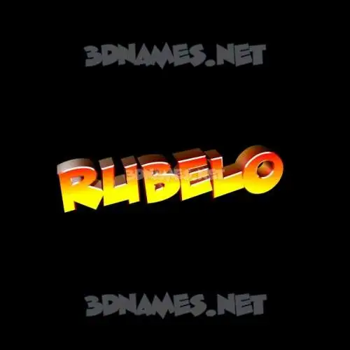 rubelo in Black Background style - 3D name wallpaper rubelo in Black Background style - 3D name wallpaper