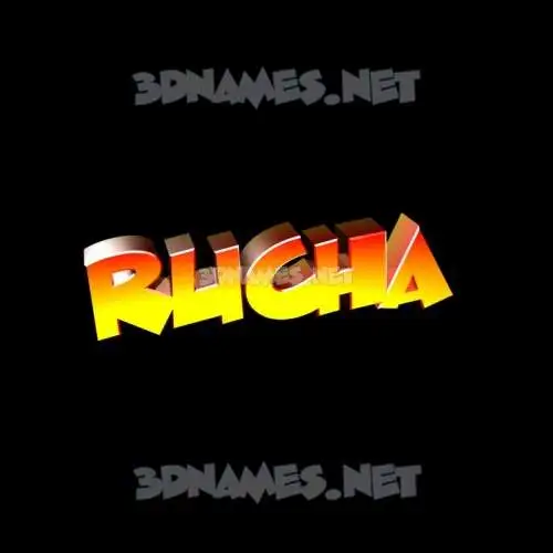 rucha in Black Background style - 3D name wallpaper rucha in Black Background style - 3D name wallpaper
