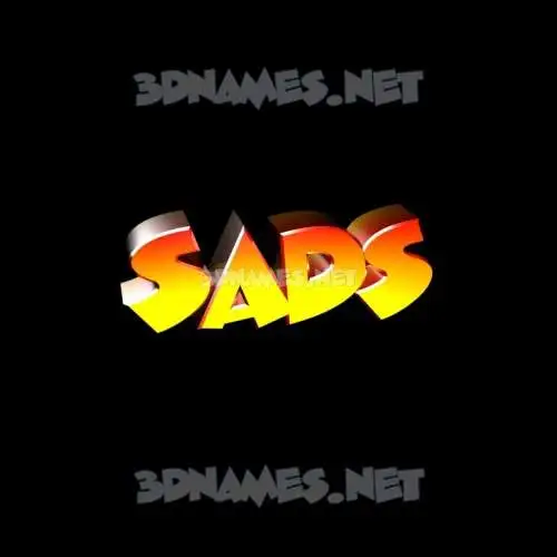 sads in Black Background style - 3D name wallpaper sads in Black Background style - 3D name wallpaper